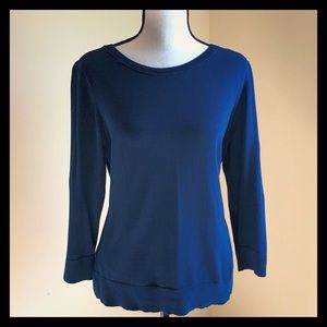 LOFT | Dark Blue Long Sleeve Sweater | Size Large